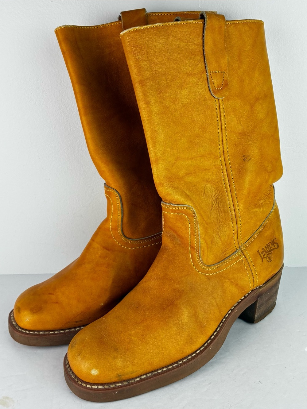 Landis Campus Vintage 1970’s Leather Boots